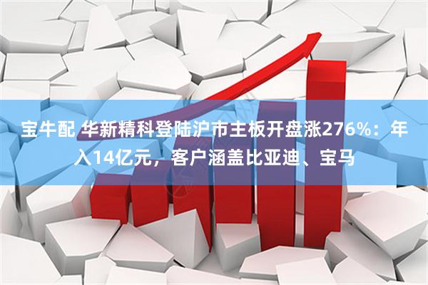 宝牛配 华新精科登陆沪市主板开盘涨276%：年入14亿元，客户涵盖比亚迪、宝马