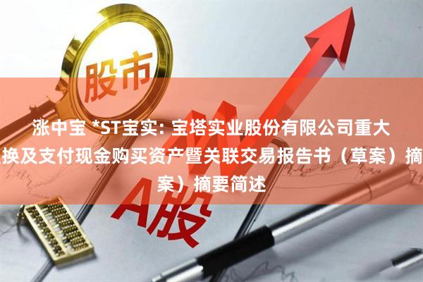 涨中宝 *ST宝实: 宝塔实业股份有限公司重大资产置换及支付现金购买资产暨关联交易报告书（草案）摘要简述